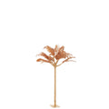 Décoration J-Line Plumes d'arbre - métal - or/ocre - petit