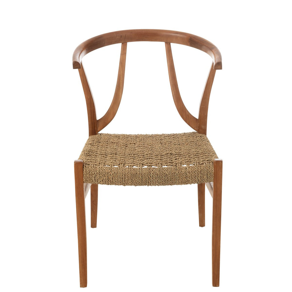 Chaise J-Line Alis Bois de Teck Naturel