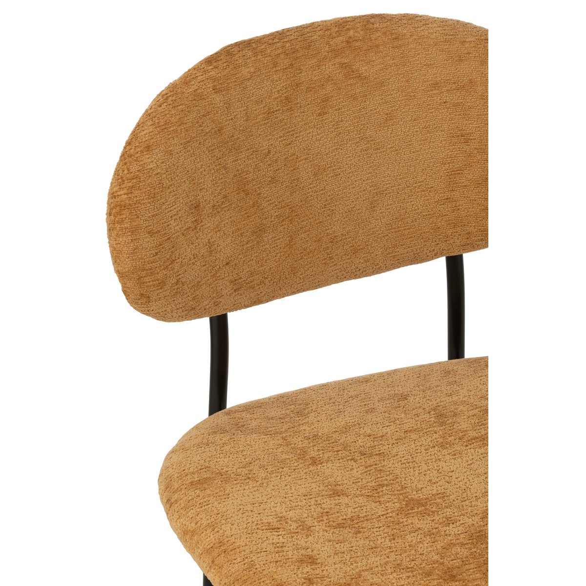 Chaise J-Line - textile/métal - ocre