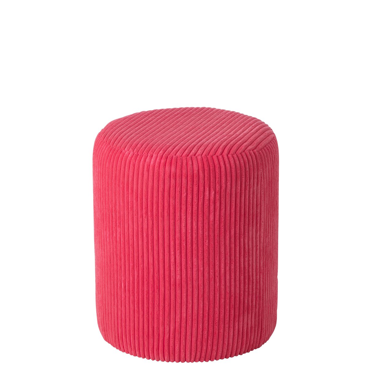Tabouret J-Line Fourrure - bois - fuschia