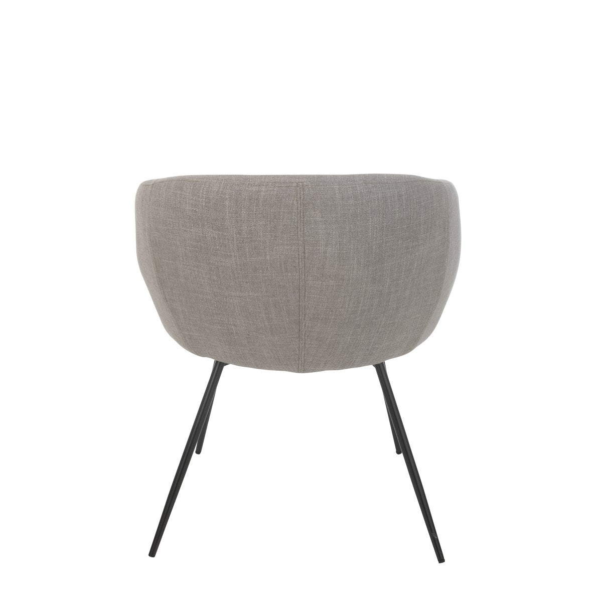 J-Line Chaise Wales Acier/Mousse Gris