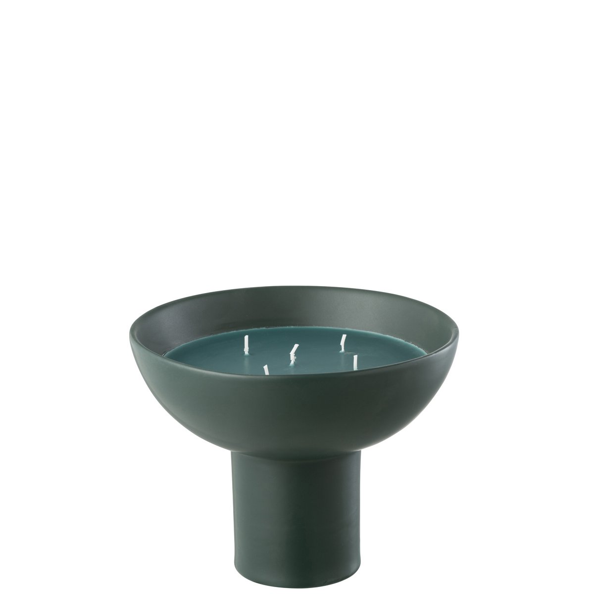 Tête de bougie parfumée J-Line - Cedar Breeze - céramique - vert foncé - 12U