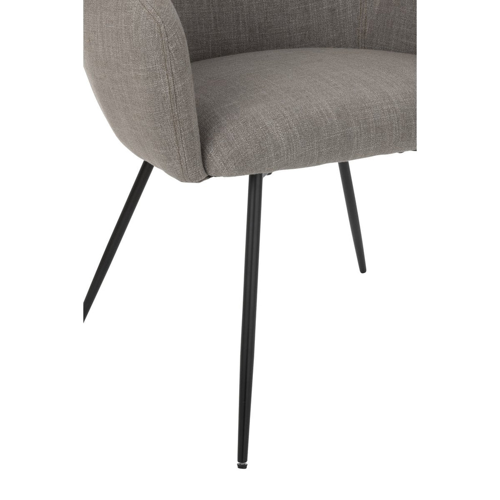J-Line Chaise Wales Acier/Mousse Gris