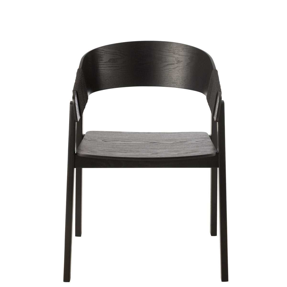 J-Line Chaise Naga Frêne/Corde Noir