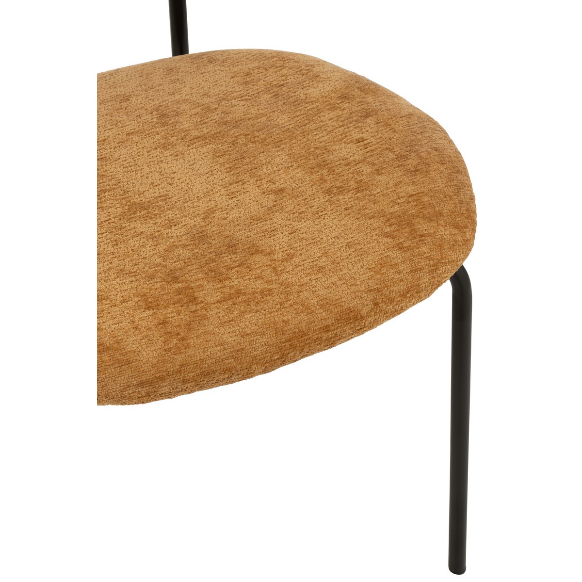 Chaise J-Line - textile/métal - ocre