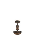 Bougeoir J-Line Métal Antique Marron