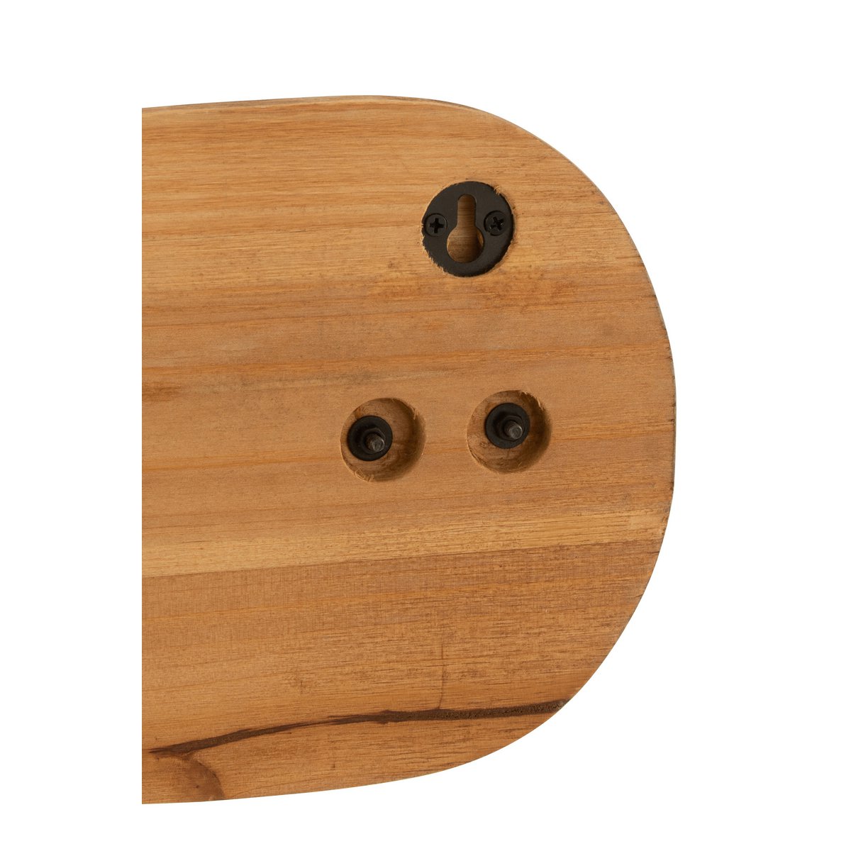 Porte-manteau J-Line - bois/métal - marron