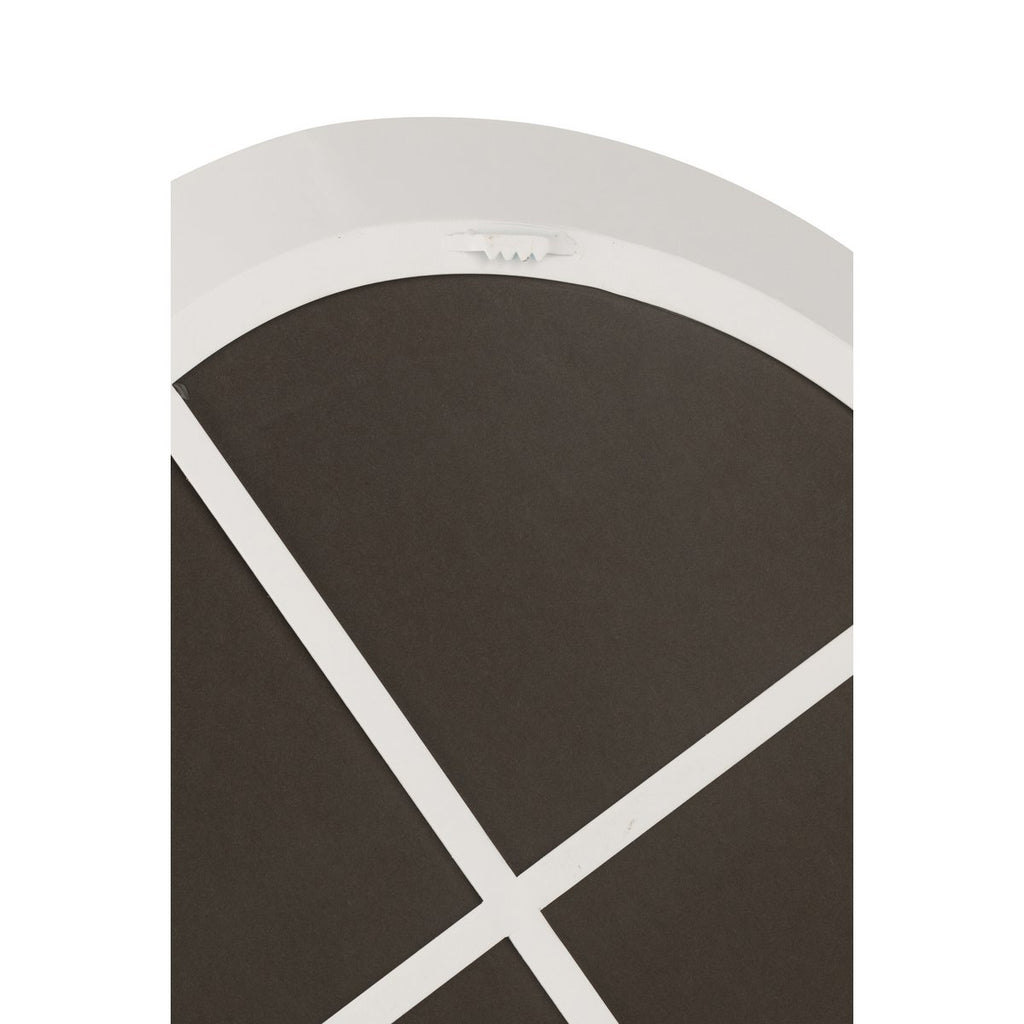 Miroir J -line - Metal / Glass - Blanc - Small - Ø 60,5 cm