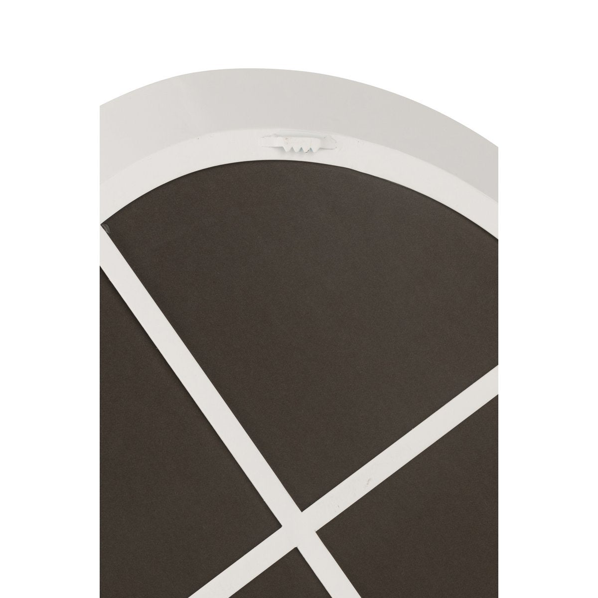 Miroir J -line - Metal / Glass - Blanc - Small - Ø 60,5 cm