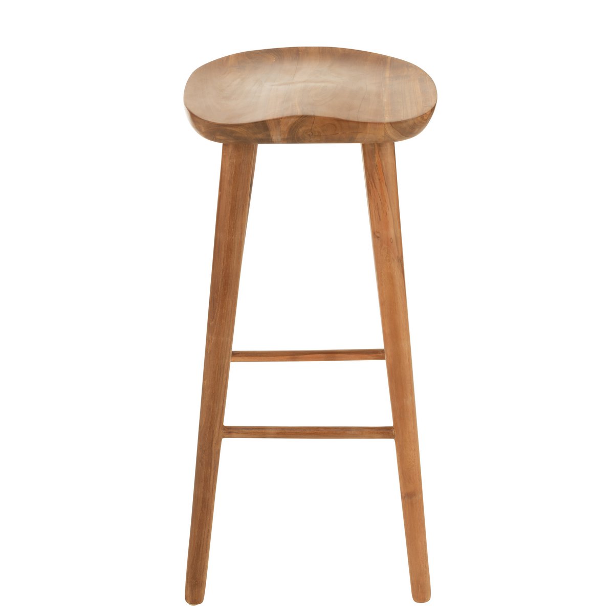 Chaise de bar J-Line Ana - bois - marron