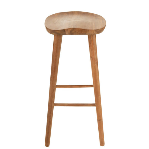 Chaise de bar J-Line Ana - bois - marron