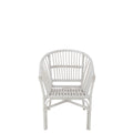 Chaise haute J-Line Filou - rotin - blanc