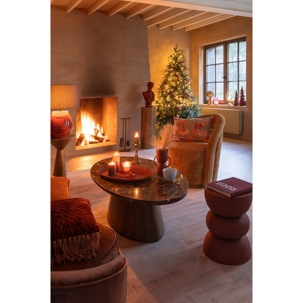 Table d'appoint J-Line Lise - fer - orange
