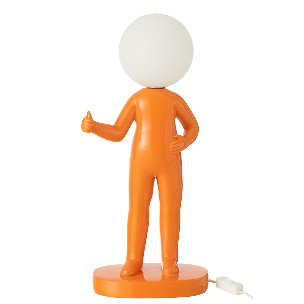 J-Line Lampe de Table Thumb Résine Orange