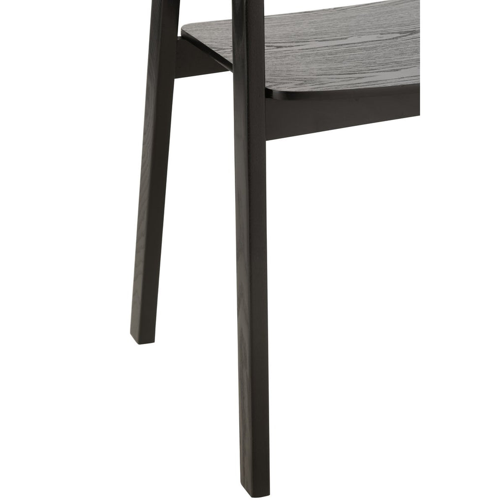 J-Line Chaise Naga Frêne/Corde Noir