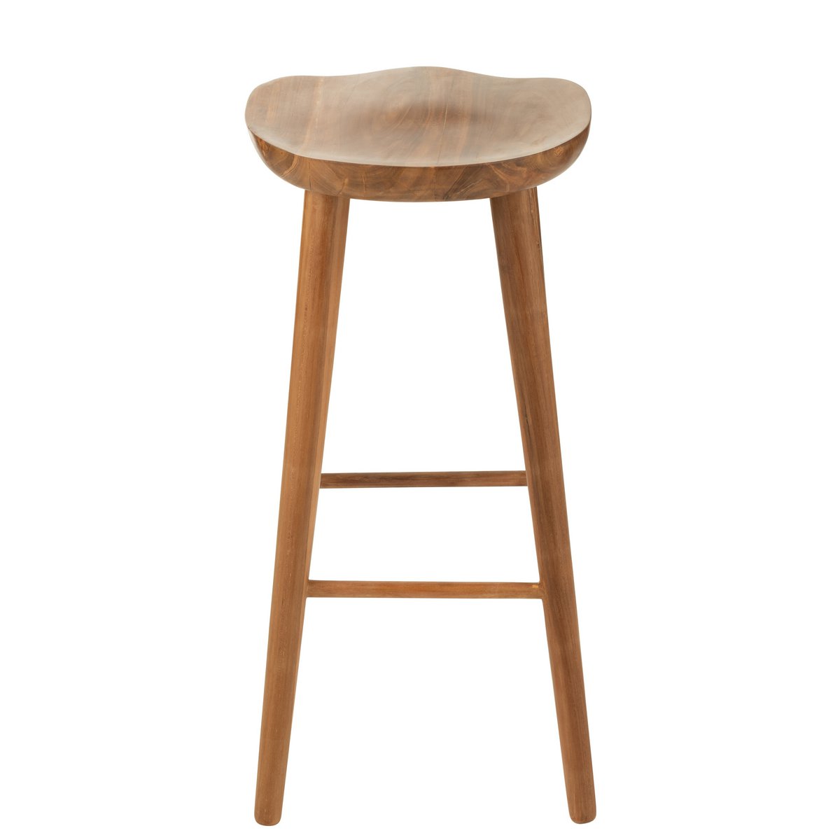 Chaise de bar J-Line Ana - bois - marron