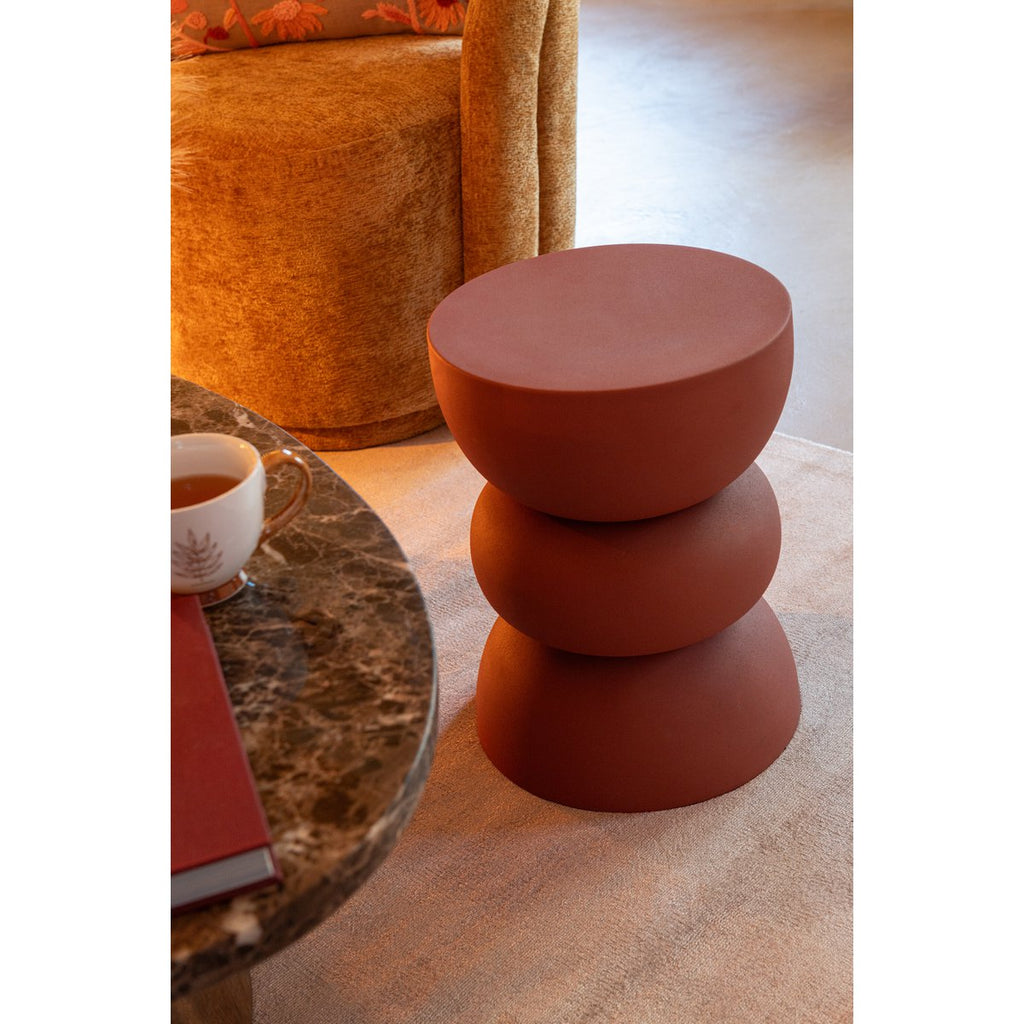 Table d'appoint J-Line Lise - fer - orange