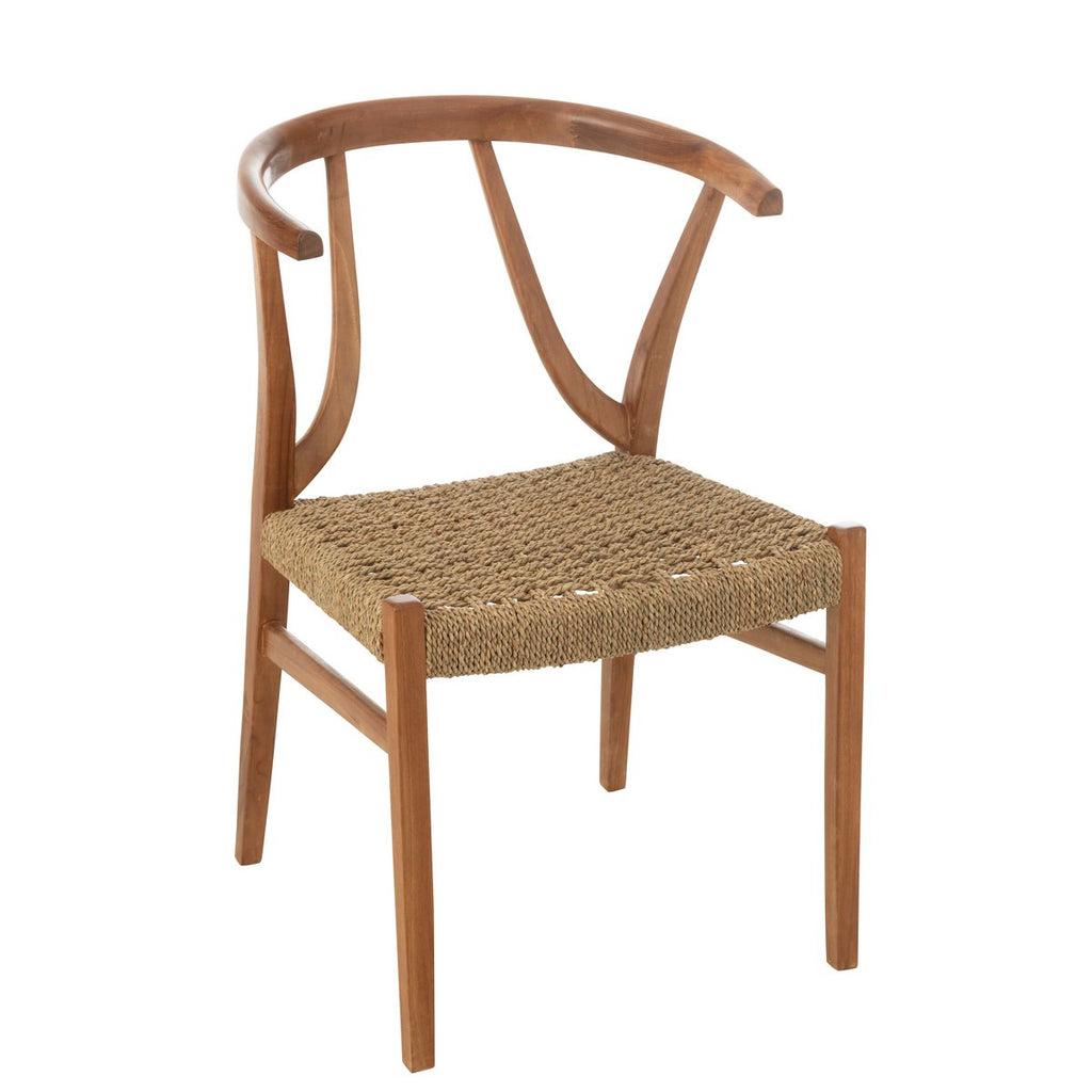 Chaise J-Line Alis Bois de Teck Naturel