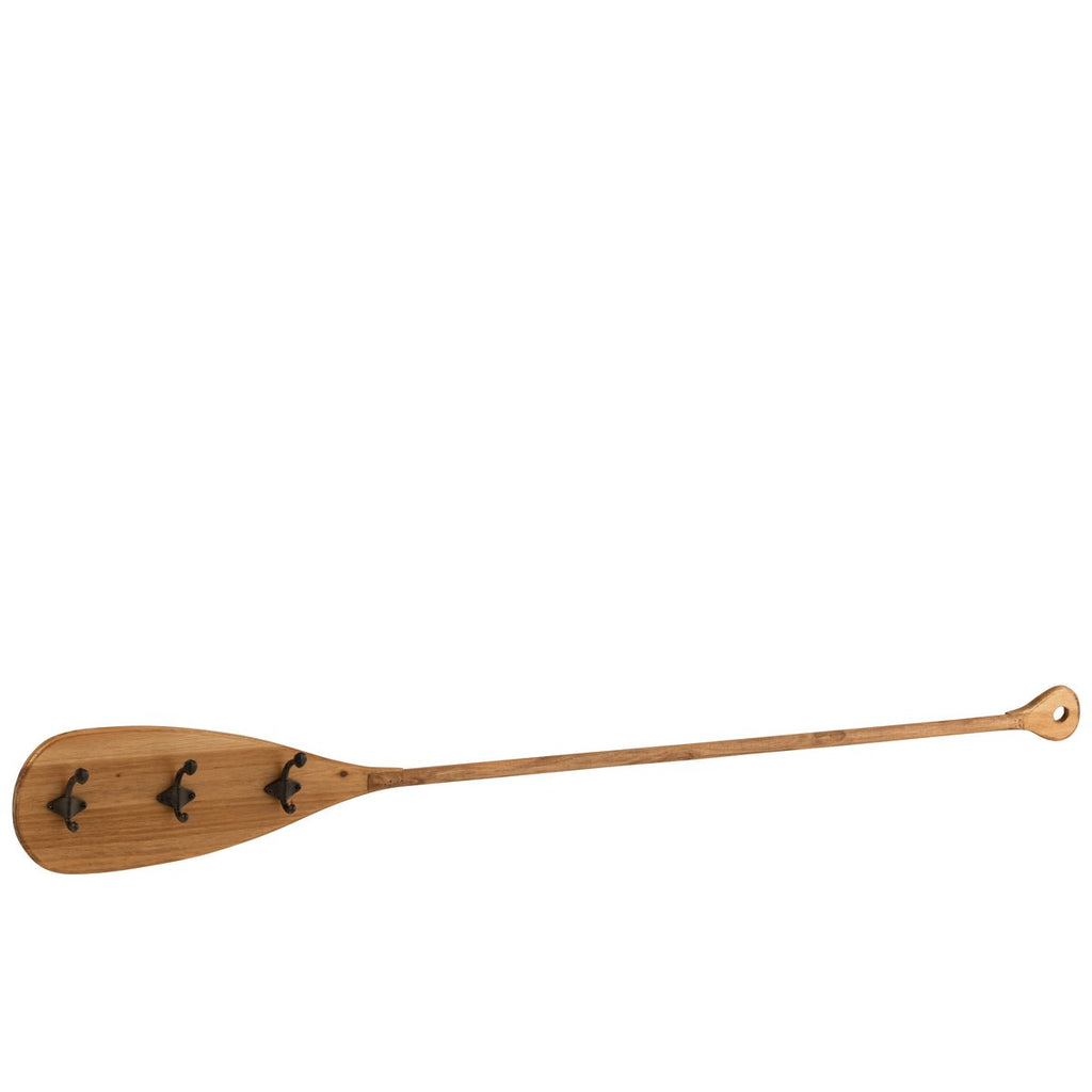 Porte-manteau J-Line - bois/métal - marron