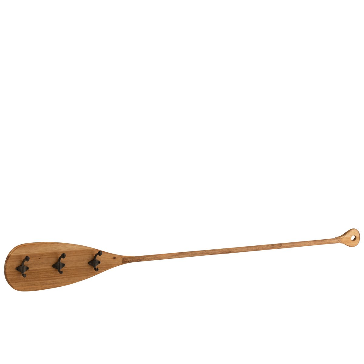 Porte-manteau J-Line - bois/métal - marron