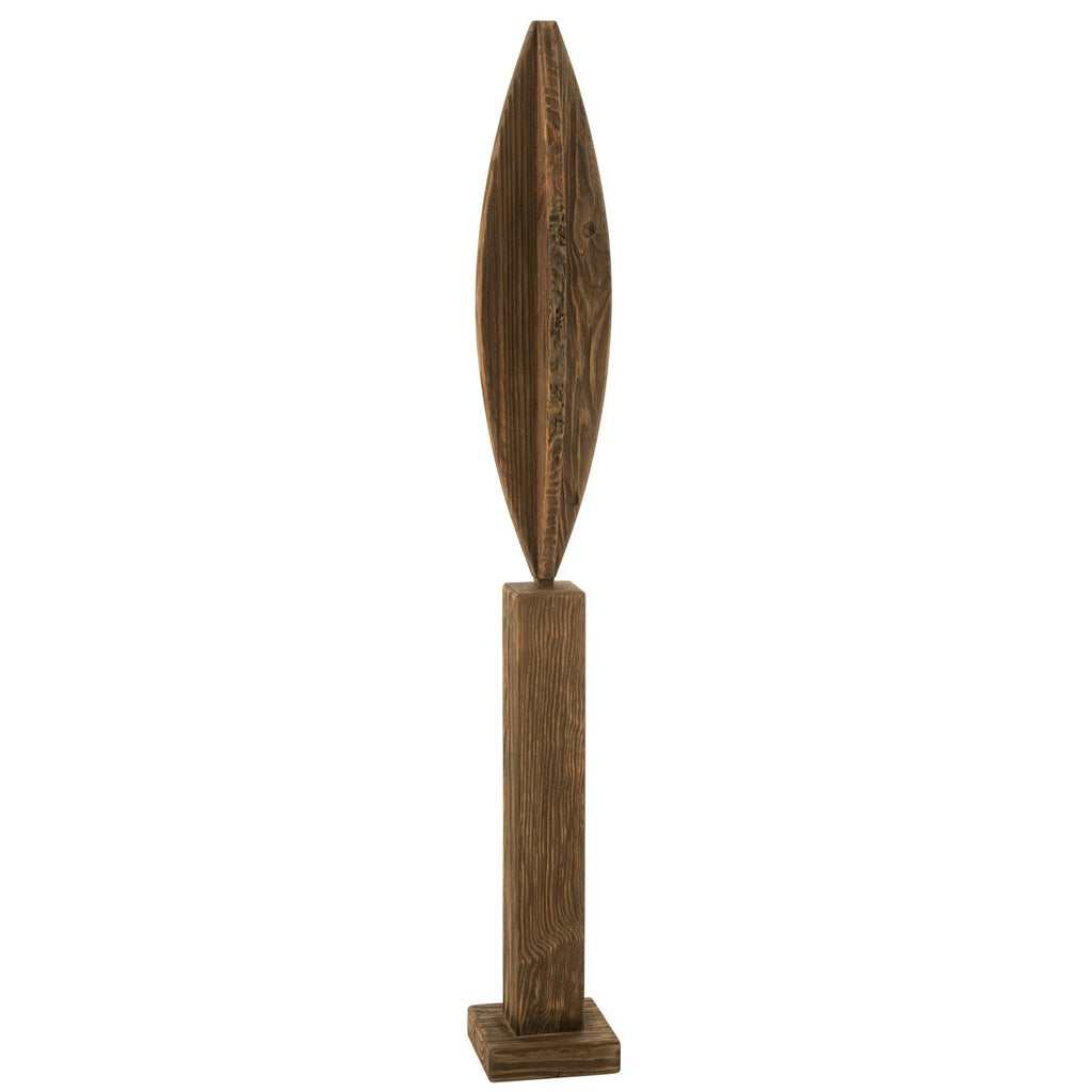 J-Line Déco Sur Pied Luke Pine Marron Large