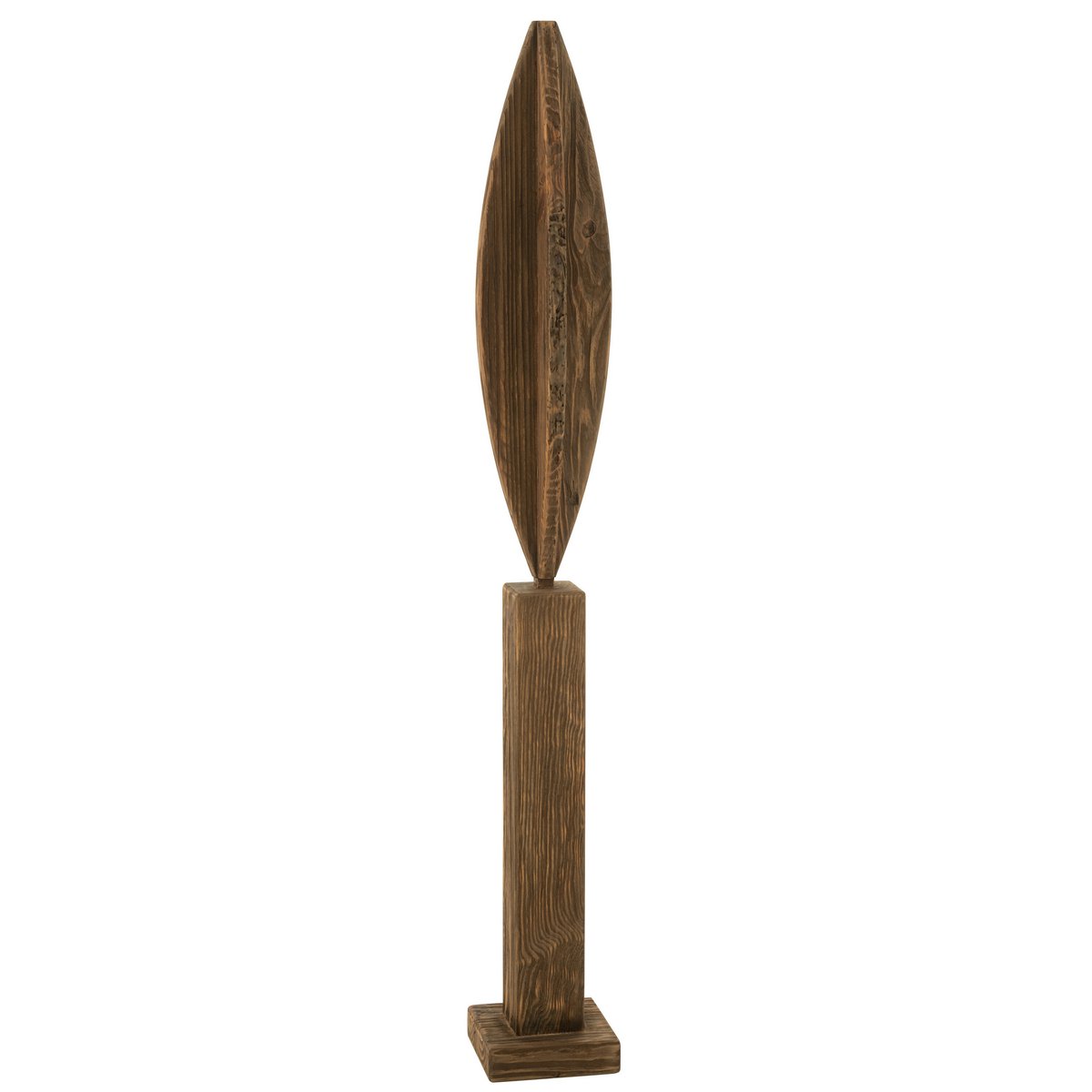 J-Line Déco Sur Pied Luke Pine Marron Large