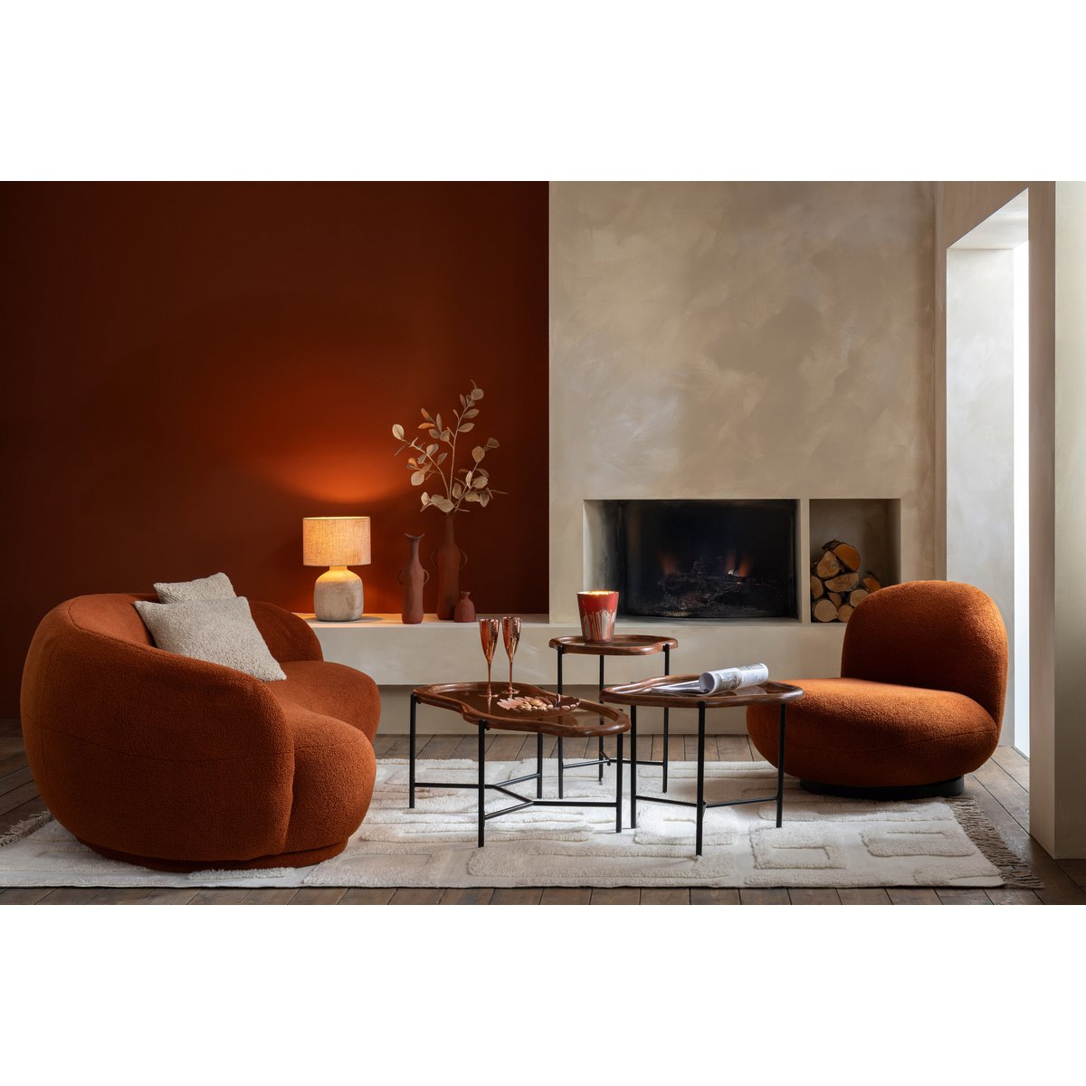 Table basse J-Line Zir - verre - mix