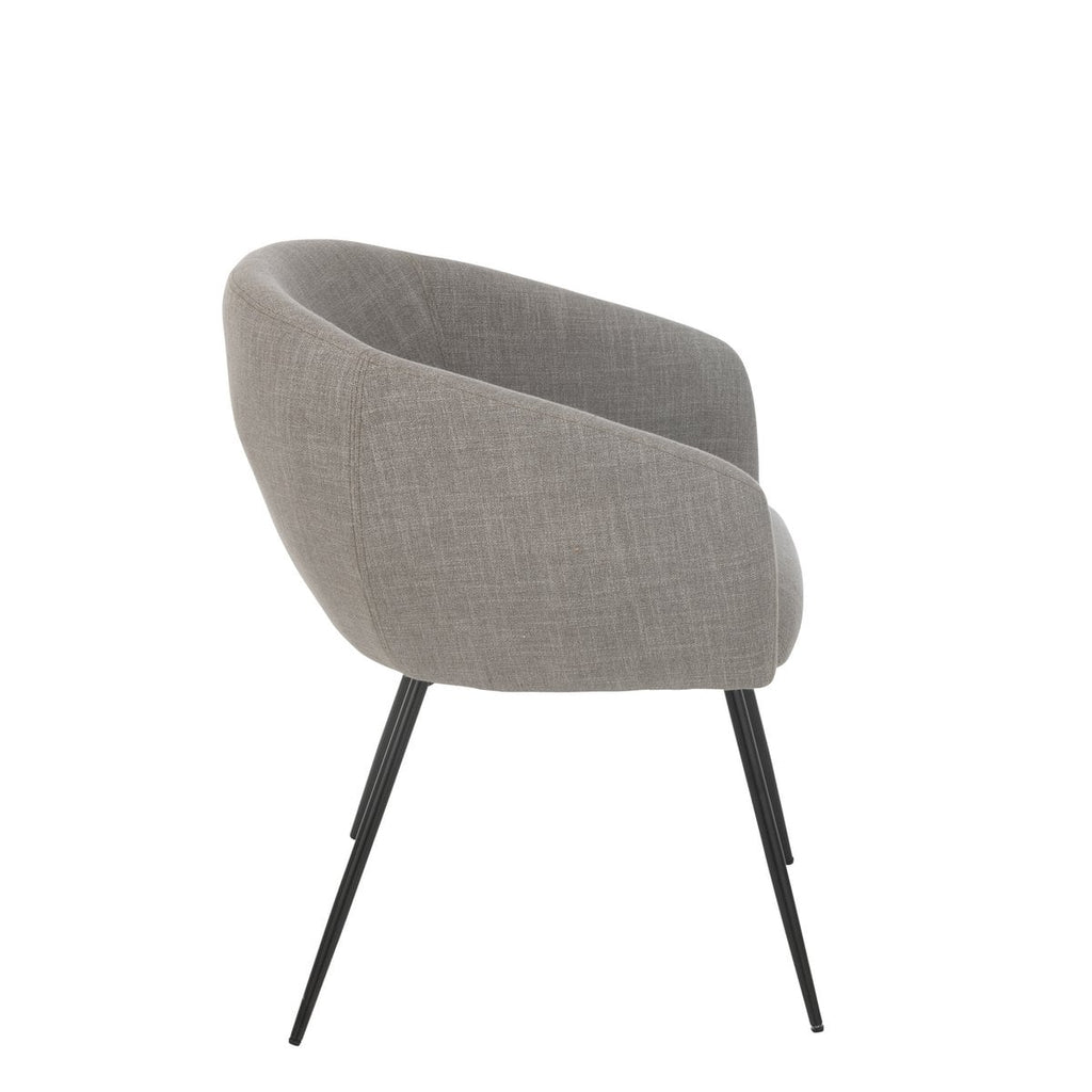 J-Line Chaise Wales Acier/Mousse Gris