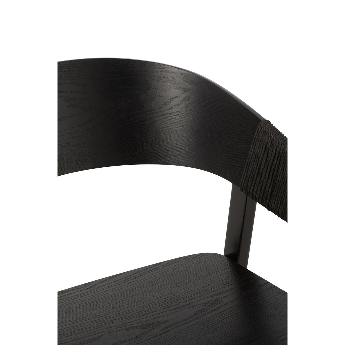 J-Line Chaise Naga Frêne/Corde Noir