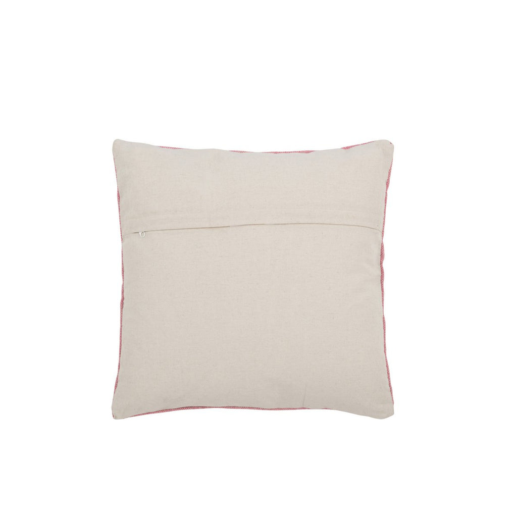Coussin J-Line Diamants + Flèches - coton - rose