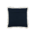 Coussin J-Line Patchwork - denim/coton - bleu/blanc
