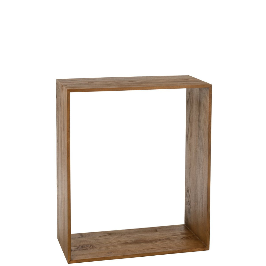 Étagère murale J-Line Cube - bois - marron