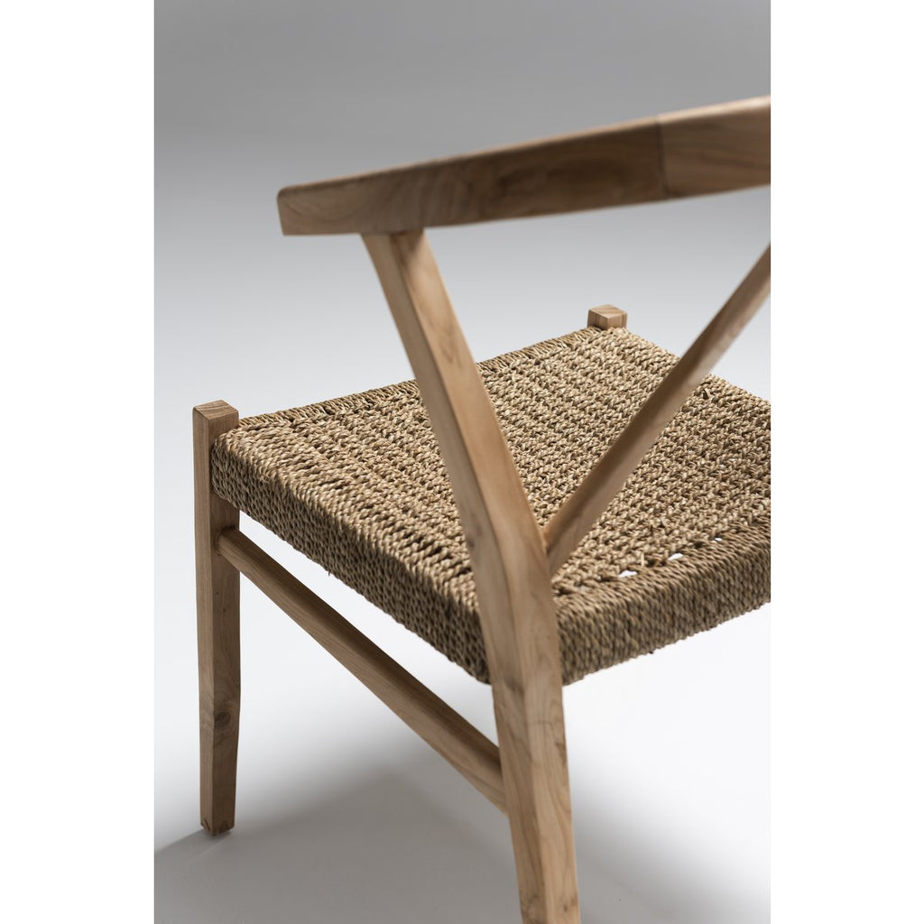 Chaise J-Line Alis Bois de Teck Naturel