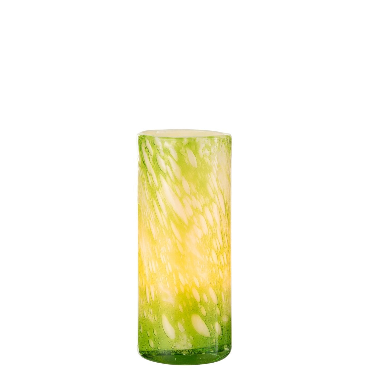 J -line Vase Marble - Verre - Green / Blanc - Grand - 27,5 cm de haut