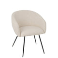 J-Line Chaise Wales Acier/Mousse Ivoire