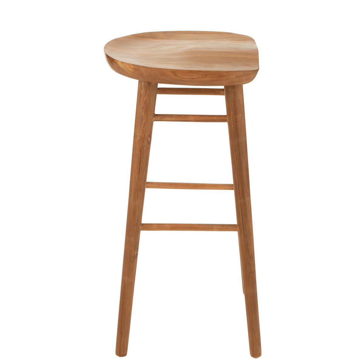 Chaise de bar J-Line Ana - bois - marron